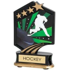  Hockey Trophies   5 Â½ â€œ brightly colored hockey 