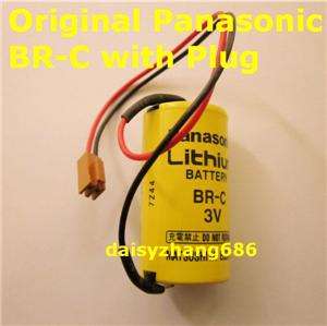1pcs New Panasonic BR C 3V PLC Lithium Battery with Plug Free Shipping 