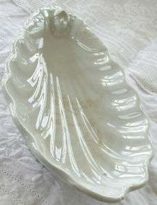   JAMES EDWARDS IRONSTONE 1861 Shell Dish Apparition Ghostly Face  