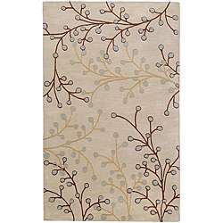 Hand tufted Whimsy Ivory Wool Rug (5 x 8)  Overstock