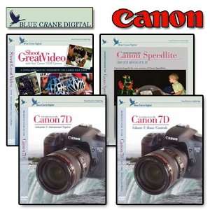  Blue Crane Digital Canon 7D DVD 4 Pack Volume 1 & 2, 580 