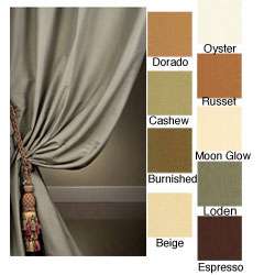 Italian Cotton/ Silk 120 inch Curtain Panel  Overstock