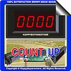 RED LED PANEL DIGITAL AUTO TIME CLOCK TOTALIZER COUNTER STOPWATCH 