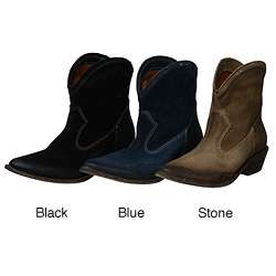 MIA Womens Wanted Western Ankle Boots  Overstock