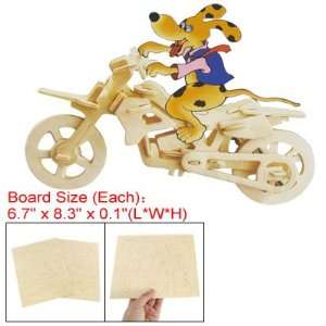   : Como Cross Country Motorcycle Woodcraft Construction Kit Toy: Baby