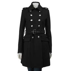 Laundry by Shelli Segal Womens Military Wool Coat  Overstock