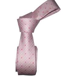 Dmitry Mens Silk Pink Striped Skinny Tie  