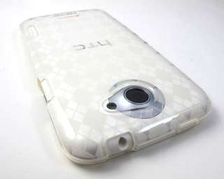   HARD GEL CANDY SKIN CASE COVER HTC ONE X ATT PHONE ACCESSORY  