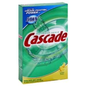 Cascade Dishwasher Detergent Powder, Lemon Scent, 60 oz (Pack of 6 