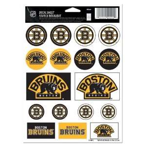  Boston Bruins Hockey NHL Licensed 7x5 Sticker Sheet 