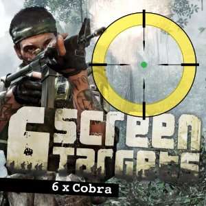  6 x COBRA SCREEN TARGETS for Black Ops Gamers Video Games