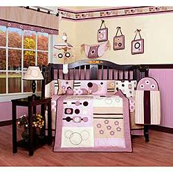 Pink Artist 13 piece Crib Bedding Set  