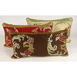 Victoria 24 inch Faux Silk Throw Pillow  