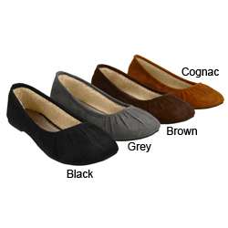   by Adi Womens Plush Lined Microsuede Ballet Flats  