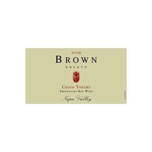  Brown Estate Chaos Theory 2009 750ML Grocery & Gourmet 