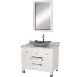   Collection Premiere White 36 inch Solid Oak Single Bathroom Vanity