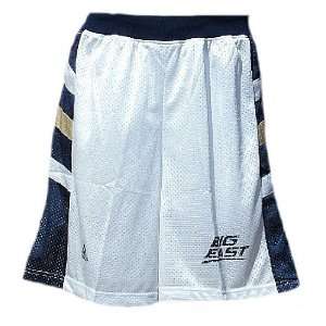   2008 College White Screen Printed Replica Basketball Shorts By Adidas