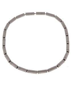 Mens Stainless Steel Adjustable Bead Necklace  Overstock