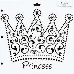 Crafters Workshop 12x12 inch Princess/ Crown Template  