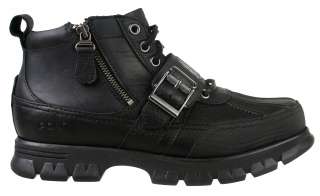 Polo by Ralph Lauren Mens Boots Allendale Black Leather 812143029001 