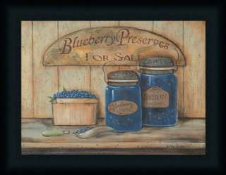 Blueberry Preserves For Sale by Pam Britton Country Kitchen 16x12 