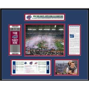   York Giants Super Bowl XLII Champions Ticket Frame: Sports & Outdoors