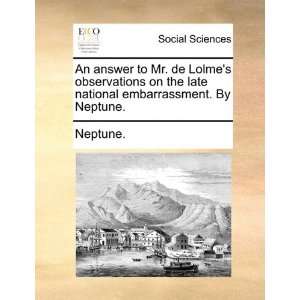   national embarrassment. By Neptune. (9781140820000) Neptune. Books