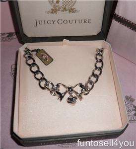 Juicy Couture Silver Bow Starter Necklace NWT  
