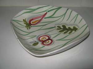 handpainted art pottery Italian fruit bowl   Italy  