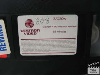 Balboa VHS Tony Curtis, Carol Lynley, Chuck Connors 028485144125 