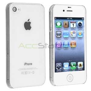   Crystal Clear Snap on Hard Case Cover for iPhone 4 G 4S 4GS  