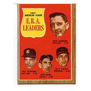  1961 American League ERA Leaders 1962 Topps Card: Sports 