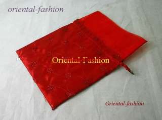 Buy4Get5 Lot 100 Sequined Silk Brocade Pouch bags C014  