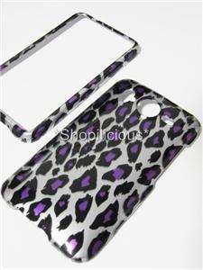   LEOPARD SILVER HARD SNAP ON CASE COVER for HTC INSPIRE 4G/DESIRE HD