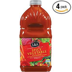 Juice Vegetable Juice Spicy, 64 Ounce (Pack of 4)  