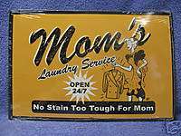 Moms Laundry Tin Metal Sign Decor Home Funny  