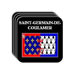 Pays de la Loire   SAINT GERMAIN DE COULAMER Set of 4 Mini Mousepad 