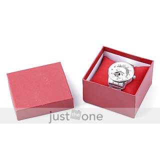 Wristwatch Bracelet Display Storage Case Gift Box Red  
