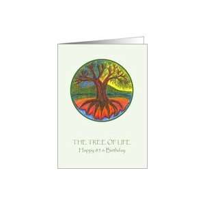   Happy 85th Birthday   the Tree of Life Illustration Card Toys & Games