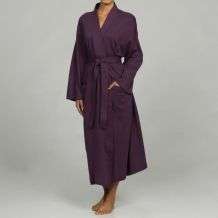 Womens Purple Organic Cotton Bathrobe  Overstock