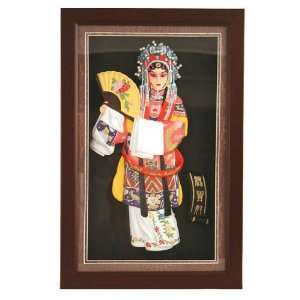   Picture Frame w. 3D Chinese Opera Character Inlaid
