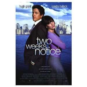 Two Weeks Notice Original Movie Poster, 27 x 40 (2002 
