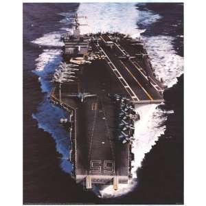 Winter USS Enterprise CVN 65 Aircraft Carrier   Photography Poster 