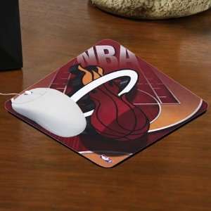  NBA Miami Heat Team Logo Neoprene Mousepad: Sports 