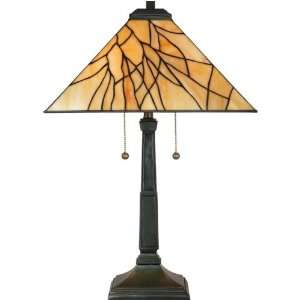  Quoizel TF883T 2 Light Table Lamp in Vintage Bronze: Home 