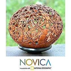 Coconut Shell Papaya Trees Sculpture (Indonesia)  Overstock