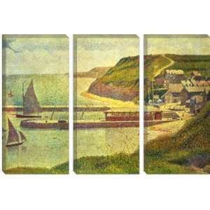  Port en Bessin 1888 by Georges Seurat Canvas Painting 