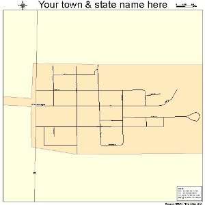  Street & Road Map of Goodridge, Minnesota MN   Printed 
