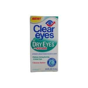  Clear Eyes Drops Dry Eyes Acr Size .5 OZ Health 