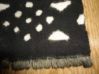 Antique AFRICAN MUD CLOTH Quilt Blanket Bedpread 52x61  